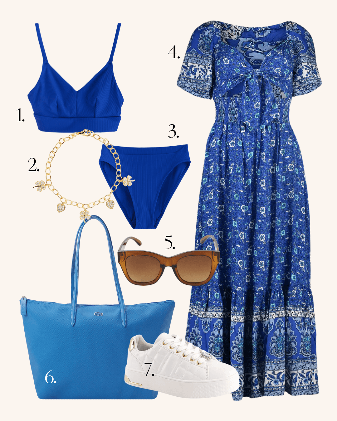 Våren trendfarger blå